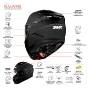 HELMET FLIP UP GULLWING SUPERTOUR MA661 SMK