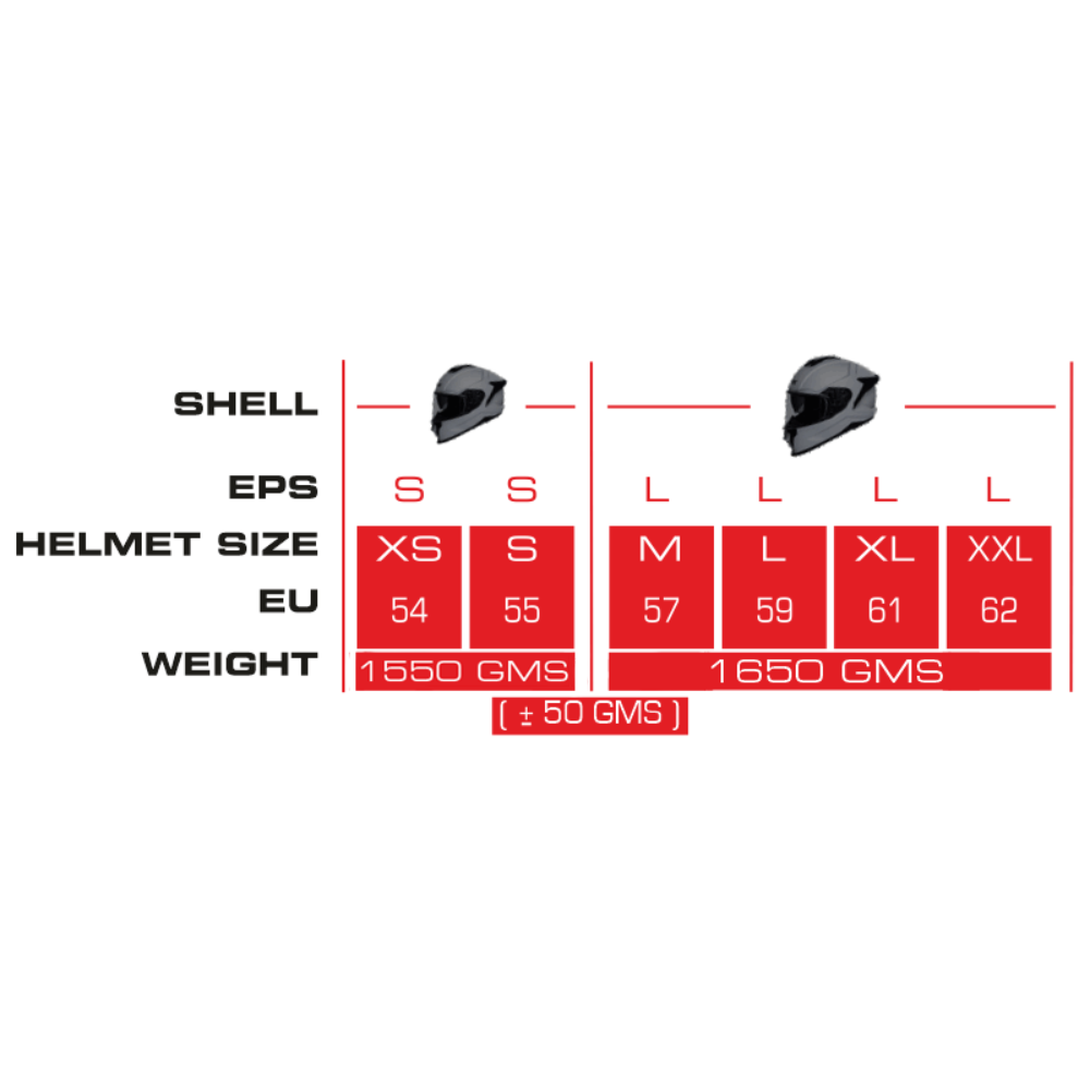 HELMET FULL FACE TITAN CARBON BLACK GLCA200 SMK